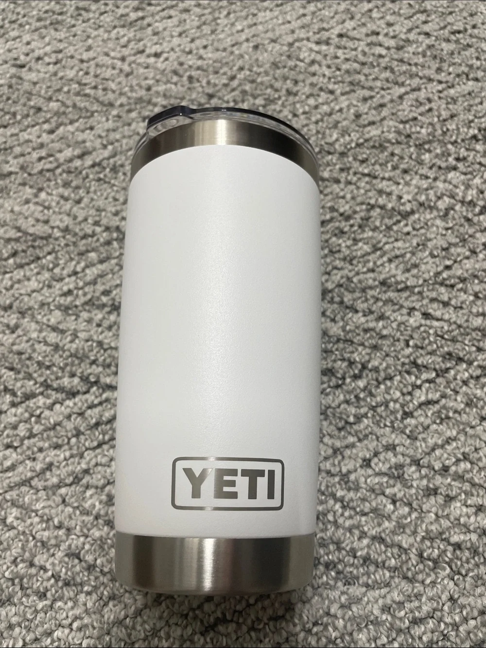 Yeti Rambler with slide lid Tumbler with Blue Abbott Logo